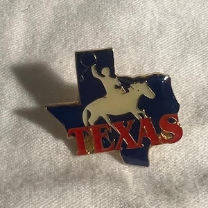 Texas State  Cowboy Rodeo Enamel Backpack pin - Jacket Pin - Graffiti pin - Lapel pin - Motorcycle pin - Tie pin - Collectable Pins
