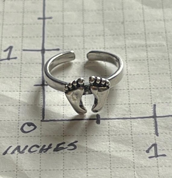 Solid Sterling 925 Silver Adjustable Toes in the … - image 3