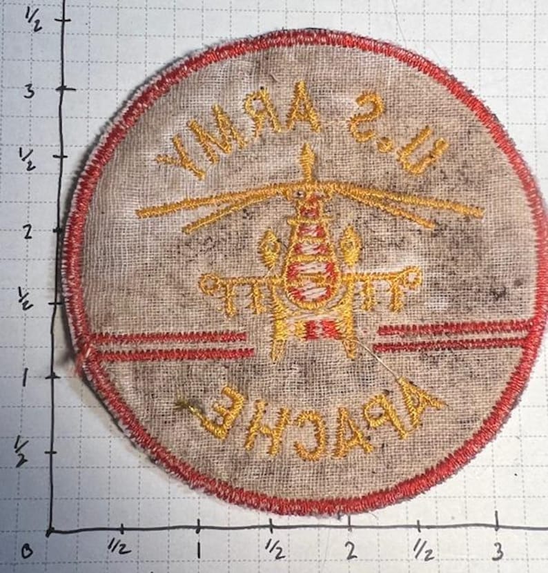 Apache Flight Patch US Army Apache Helicopter Morale Patch Strike Force Death From Above ...