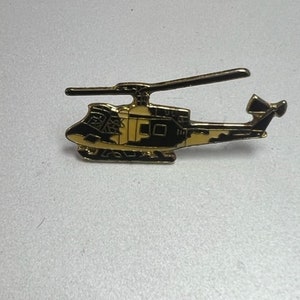 Huey Helicopter Enamel Backpack pin - Jacket Pin - Graffiti pin - Lapel pin - Motorcycle pin - Tie - Collectable Pins