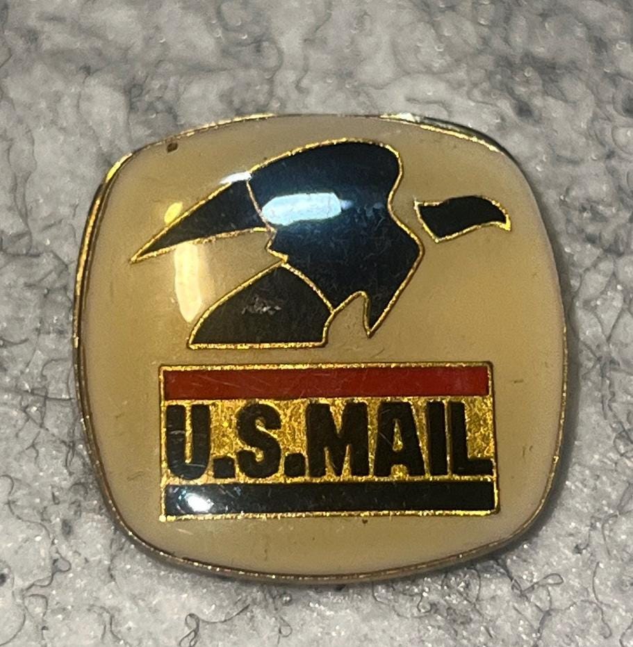 米国郵便US.Mail ビンテージ＊超ジャンボ バッグ＊イエローゴールド美品 米国郵便US.Mail ビンテージ＊超ジャンボ バッグ＊イエローゴールド美