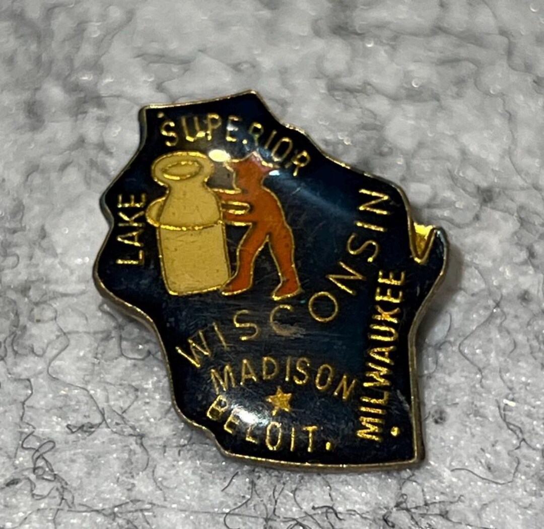 Wisconsin Forward Pin Wisconsin Backpack Jacket Graffiti Broach Pin - Motorcycle - Tie ...