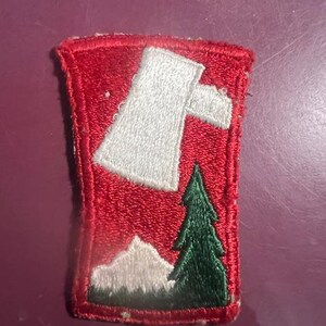 70th Seventieth  Army Infantry Division no Glow under uv