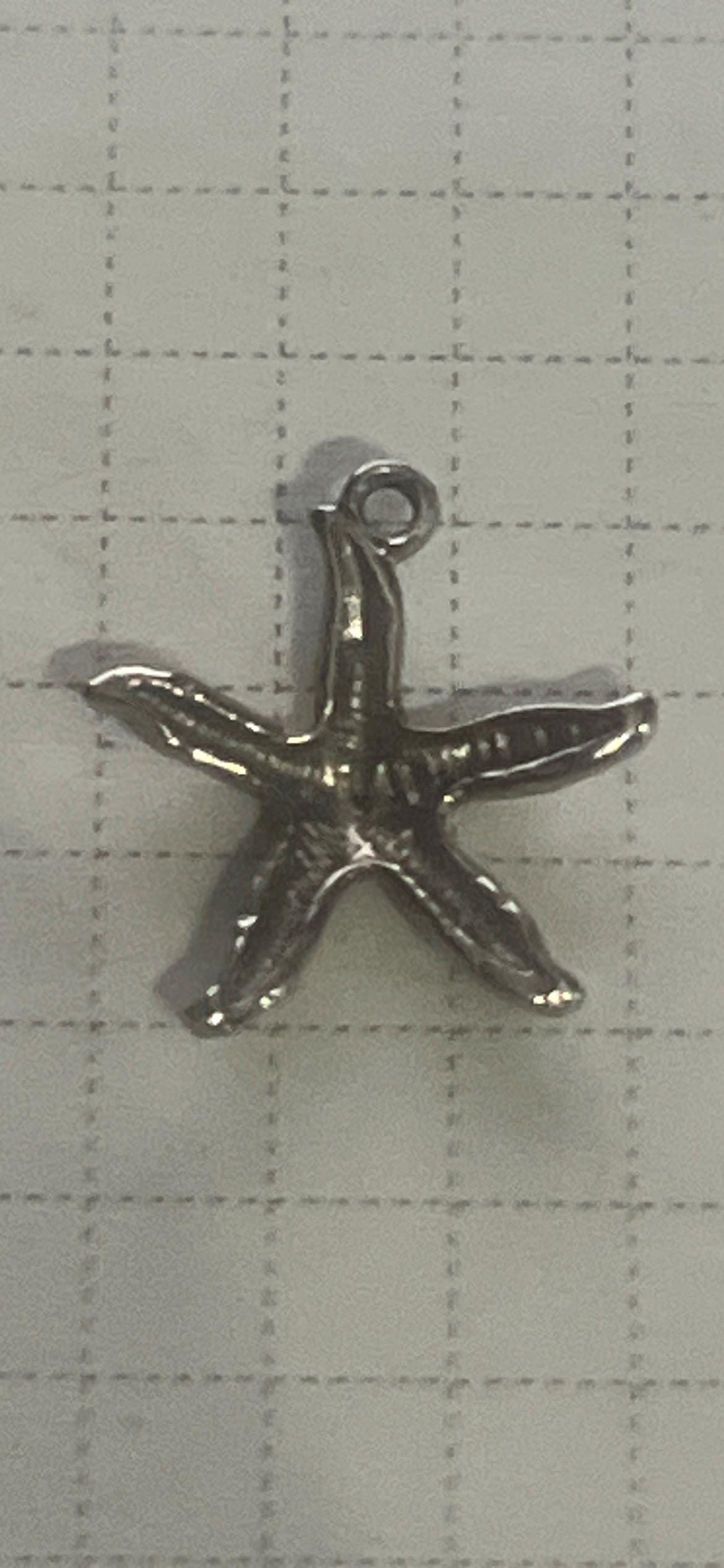 Sterling Silver 925 Beautiful Star Fish Beach Pendant - Etsy