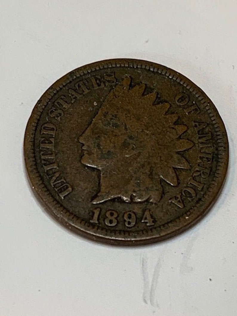 1894 Indian Head Penny one Cent vintage Collectable Coin US History in Numismatic Collectables