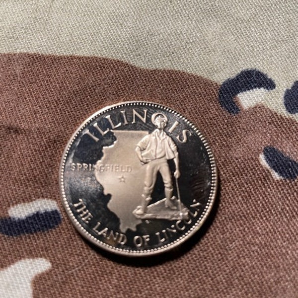 Illinois  State Bronze Token Coin