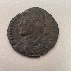 This is a Jovian Roman Ruler  Bronze Coin Dated from AD - 363- 364