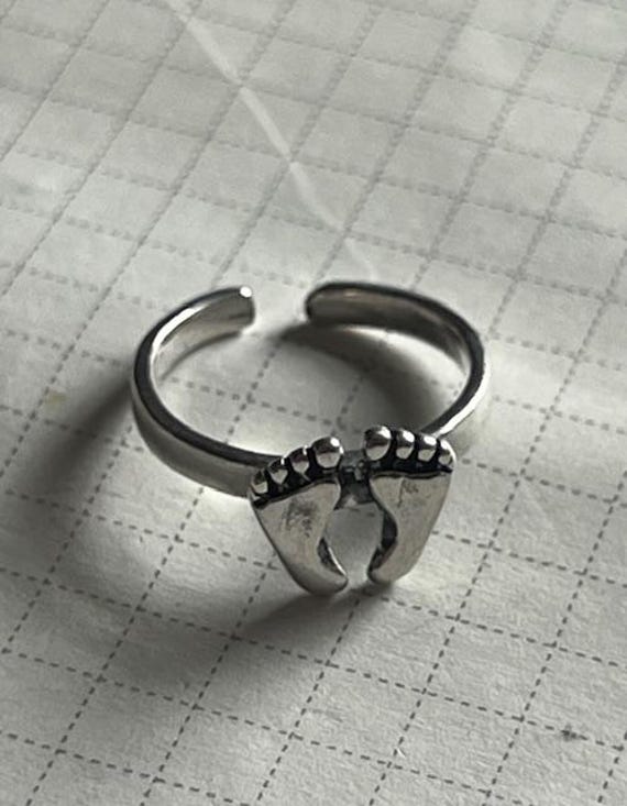 Solid Sterling 925 Silver Adjustable Toes in the … - image 2