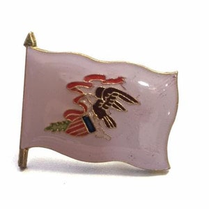 Illinois State Flag Enamel Backpack pin - Jacket Pin - Graffiti pin - Lapel - Motorcycle - Tie - Collectable