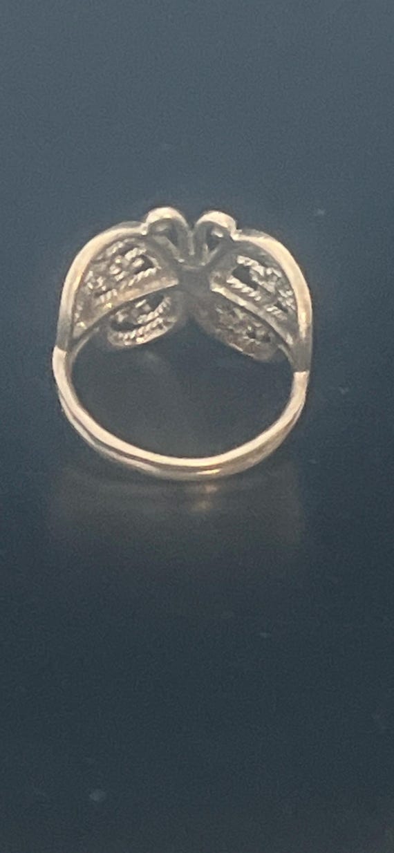 Solid Sterling Silver Beautiful Butterfly Ring, S… - image 5
