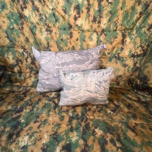 USAF Tiger Stripe Camo Bivy Camo Pillow Camping USAF Spa Day Deployment Travel