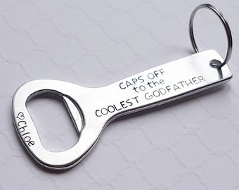 Godfather bottle opener keychain