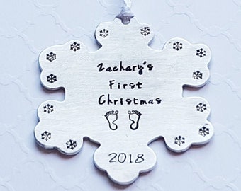 Baby's First Christmas snowflake ornament