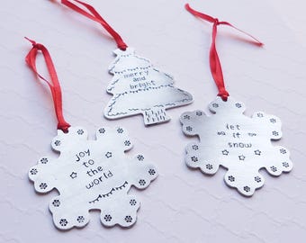 Christmas Ornament Stamping Blanks, Aluminum, 18 Gauge (2.25 inch) - Bulk Packs Available