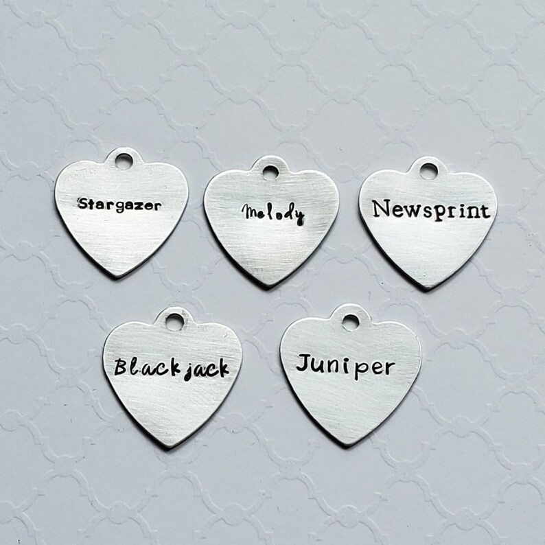 Diamond cut-out dog tag keychain set
