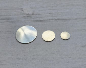Round Stamping Blanks, ImpressArt Alkeme Metal, 18 Gauge (0.5-1.25 inch) - Bulk Packs Available