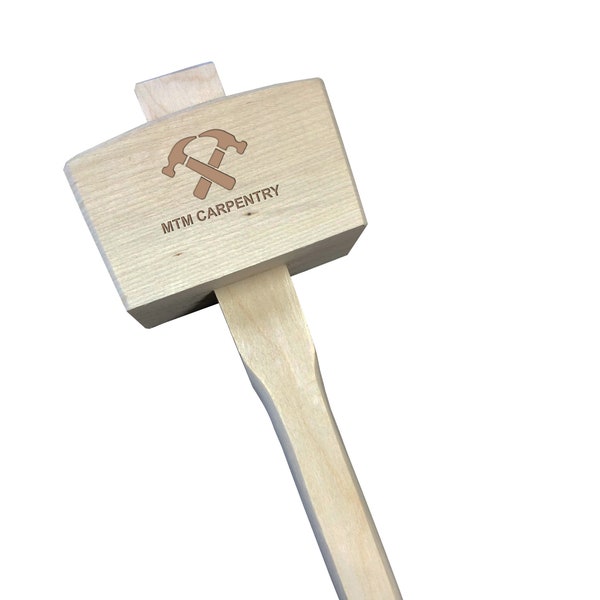 Personnalisé Gravé 4 1/2"Maillet en bois Fête des Pères Cadeau Personnalisé Cadeau Camping