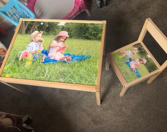 personalised childrens table and chairs