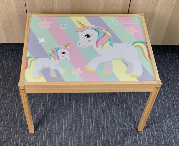 Unicorn table for kids 2025