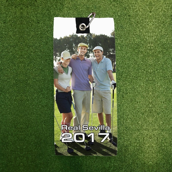 Personalised Tri Fold Golf Towel Full Colour Sublimation any name image or logo