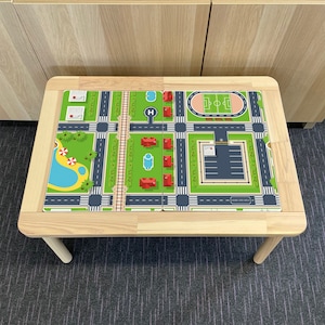 Kids City Table Top STICKER ONLY Compatible with IKEA Flisat Tables