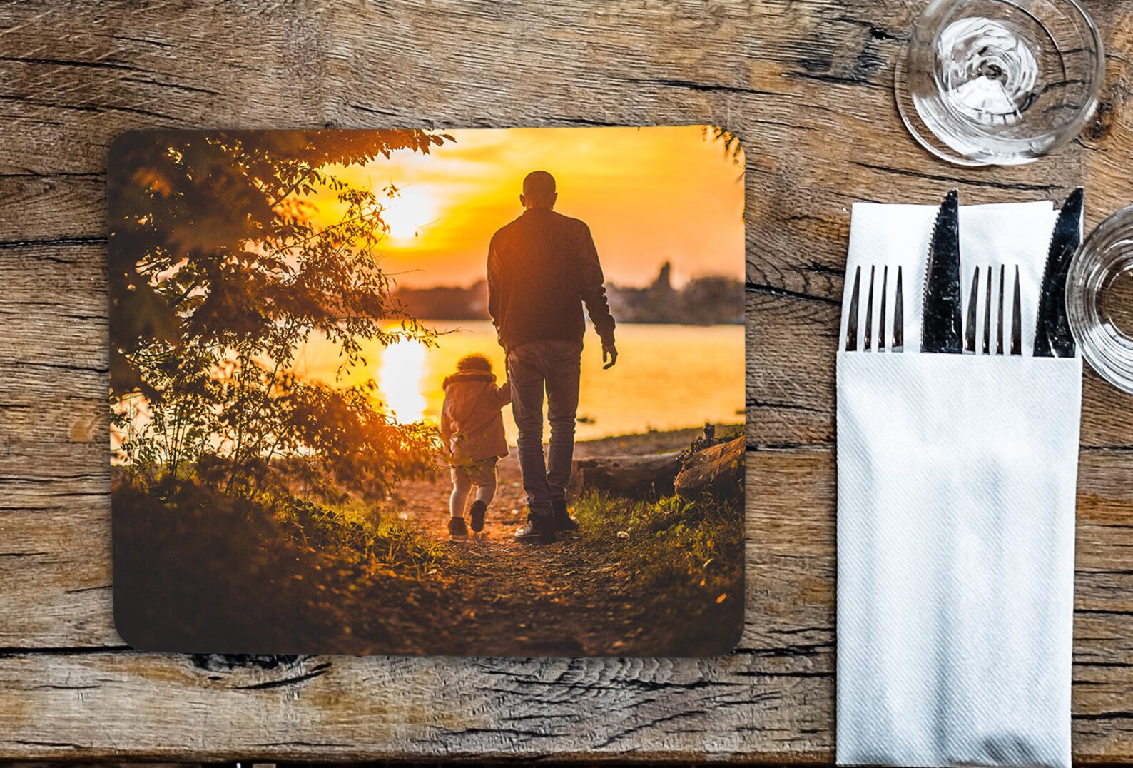 Personalised Photo Hardboard Placemat YOUR IMAGE Photograph Etsy UK