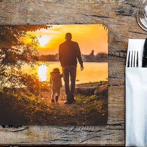 Personalised Photo Hardboard Placemat YOUR IMAGE Photograph Dinner Table Kitchen