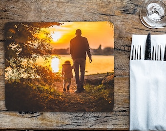 Personalised Photo Hardboard Placemat YOUR IMAGE Photograph Dinner Table Kitchen
