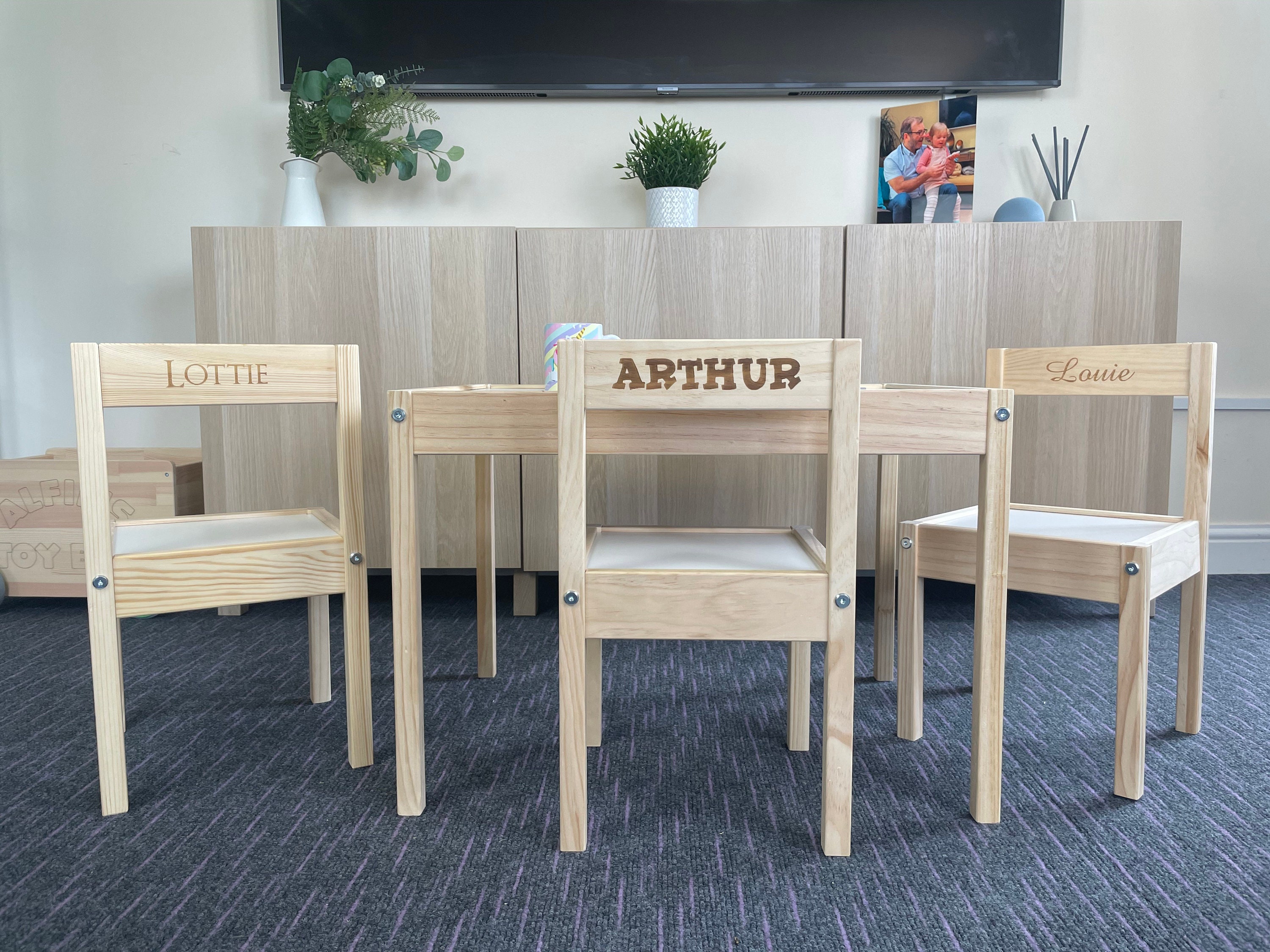 Table et chaises Ikea personnalisées pour enfants enfants  Etsy