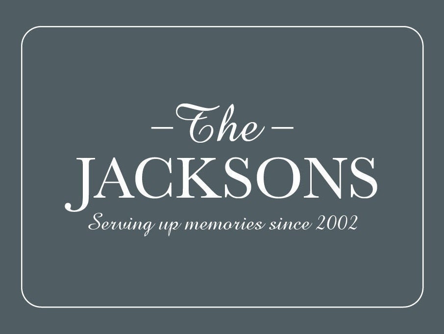 Personalised Hardboard Placemat Family Name Dinner Table Etsy UK