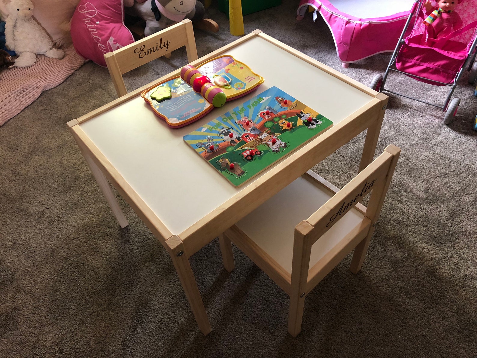 Personalised Childrens Kids Ikea Table and Chairs Any Name - Etsy UK