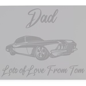 Personalised Dad With Sports Glass Worktop Saver