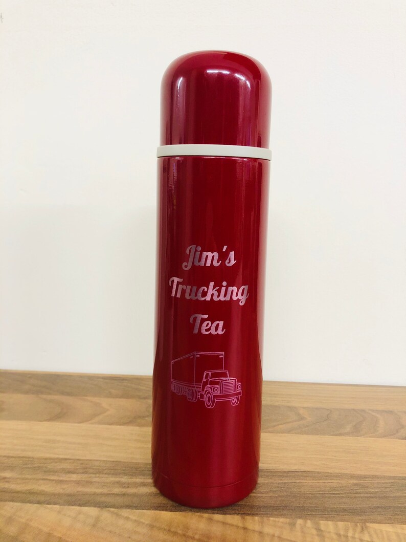 Personalised Tea / Coffee Flask Gift for any occasion Any Etsy