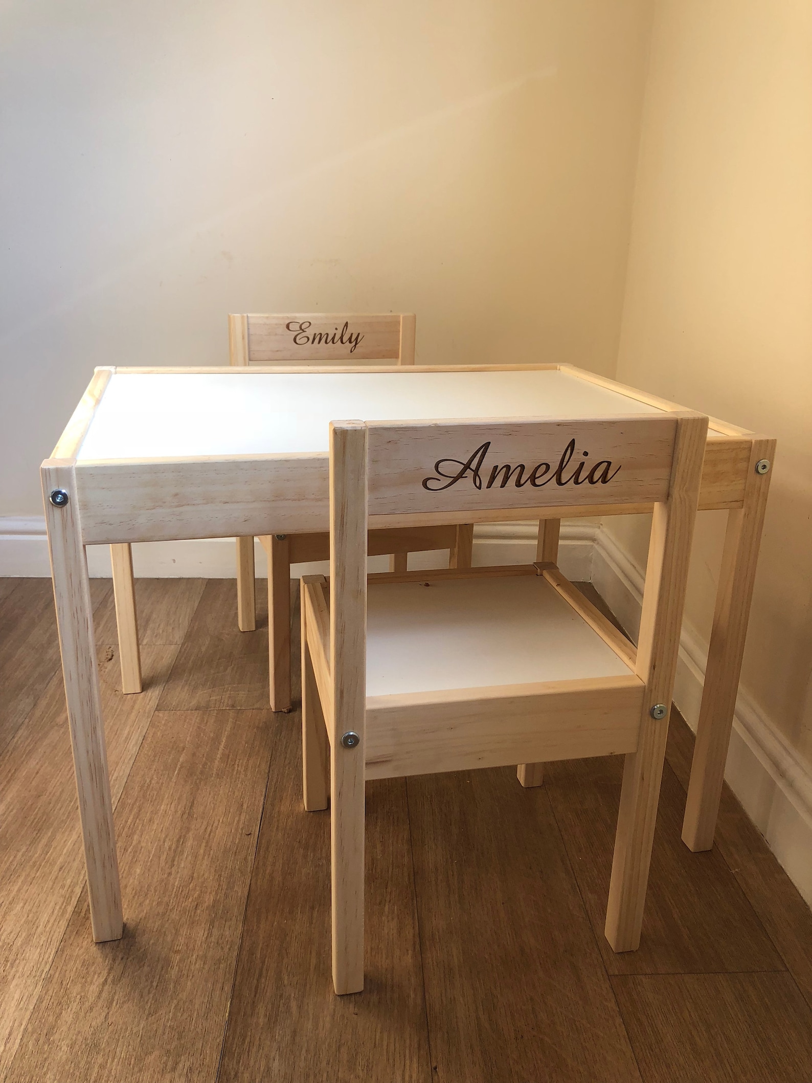Personalised Childrens Kids Ikea Table and Chairs Any Name Etsy UK