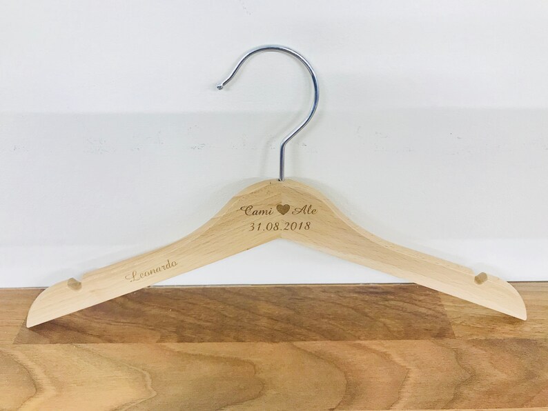 Personalised Engraved Children's Coat Hangers Flower Etsy UK