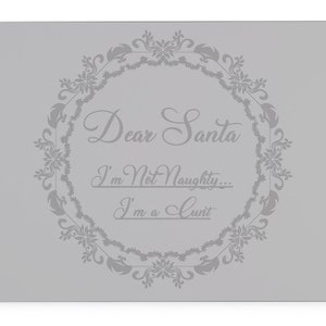 Dear Santa Glass Worktop Saver