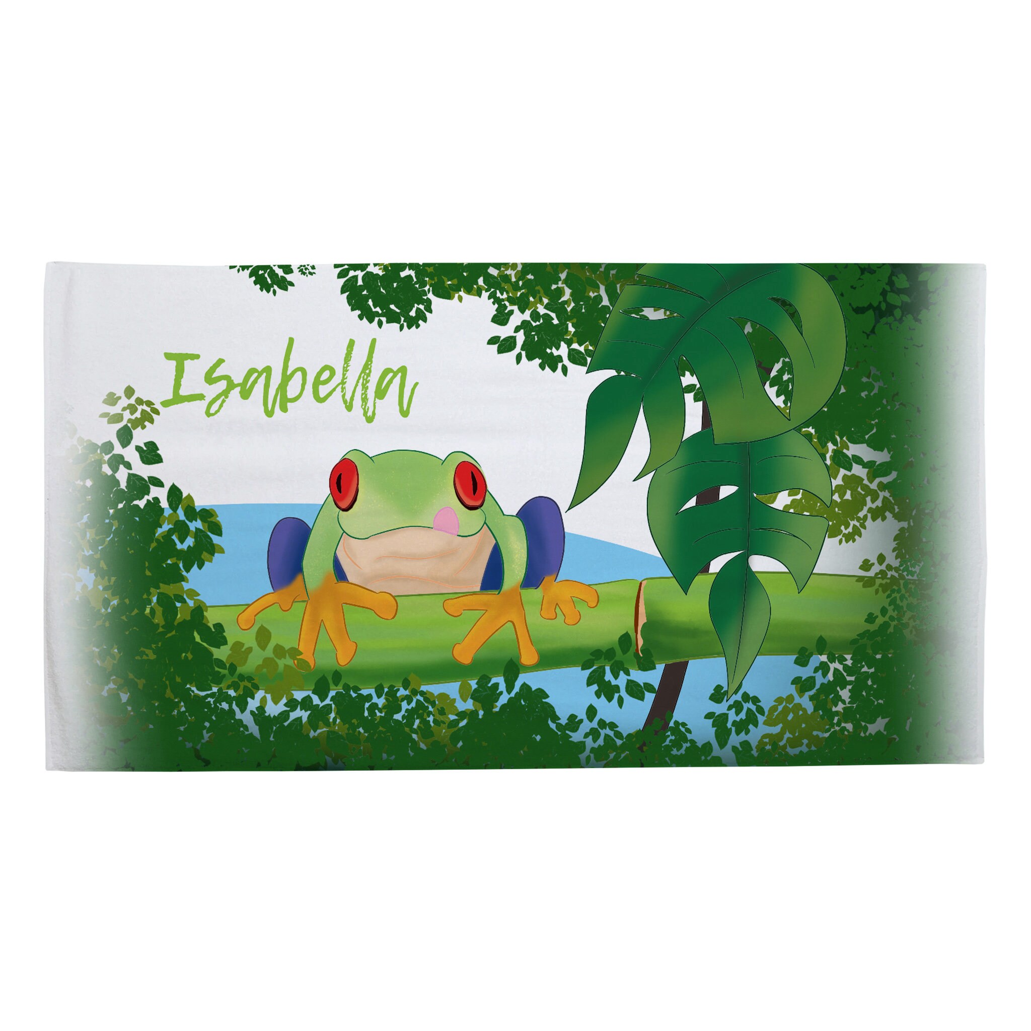 Personalised Children's Towel & Face Cloth Pack Frog Etsy