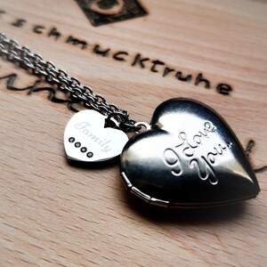Chain, stainless steel chain, medallion, heart medallion