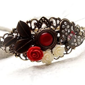 decorated headband, headband, roses, wedding, communion