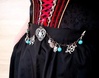 Classic Charivari chain for the dirndl, dirnd jewellery, accessory, festival, traditional costumes, wedding