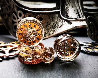 Plug, Steampunk, Resin, Ear Piercing
