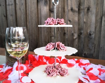 Cake stand, 3 tiers, decoration, table decoration, resin,