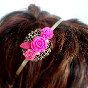 decorated headband, headband flowers,