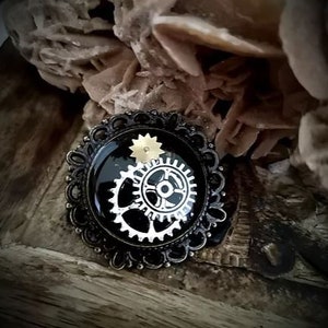 brooch, pin, steampunk,