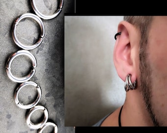Pendant for tunnels, ear tunnels, stainless steel