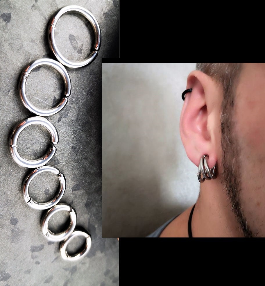 TBOSEN 6 PZ Set Moda Vite Fit Tunnel Dell'orecchio Spine Calibri In Acciaio Inox Expander Barella Piercing Gioielli 0g-1 "in 8mm-25mm - Foto 11