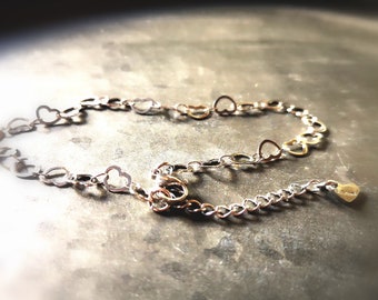 Anklet, stainless steel,anklet, anklets, hearts