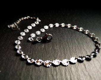 Anklets, stainless steel, anklets, flowers