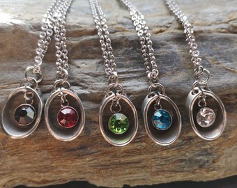 Minimalist chain, stainless steel, women's chain, necklace, rhinestone