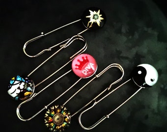 Scarf pin, jewelry pin, kilt pin, shawl pin, poncho pin – Handmade brooch pins for your outfit